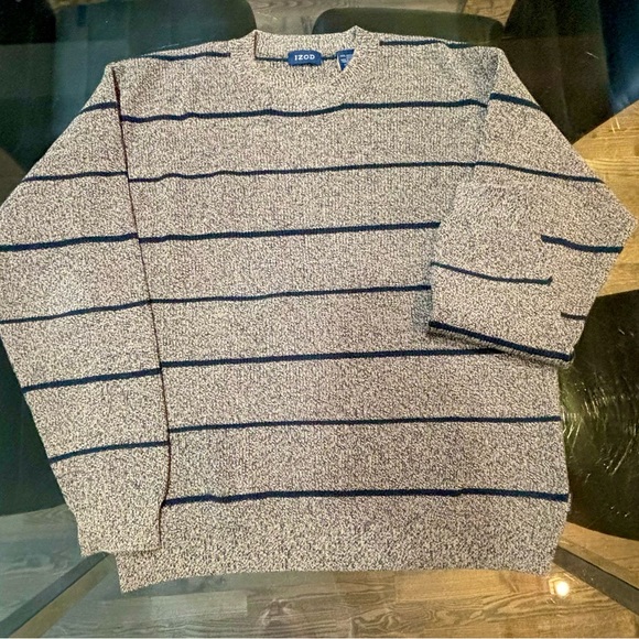 Brown and black knit sweater, izod - Picture 1 of 3